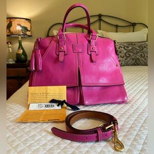 Dooney & Bourke Florentine Clayton Satchel in RARE color Violet